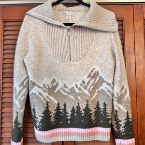 Aspen Beige and Pink Women's Sweater